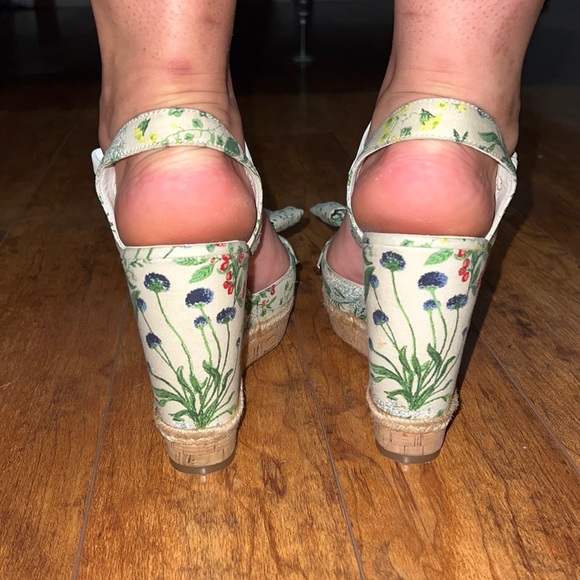 Tory Burch Penny Wedge Sandals Size 11 - Picture 5 of 7